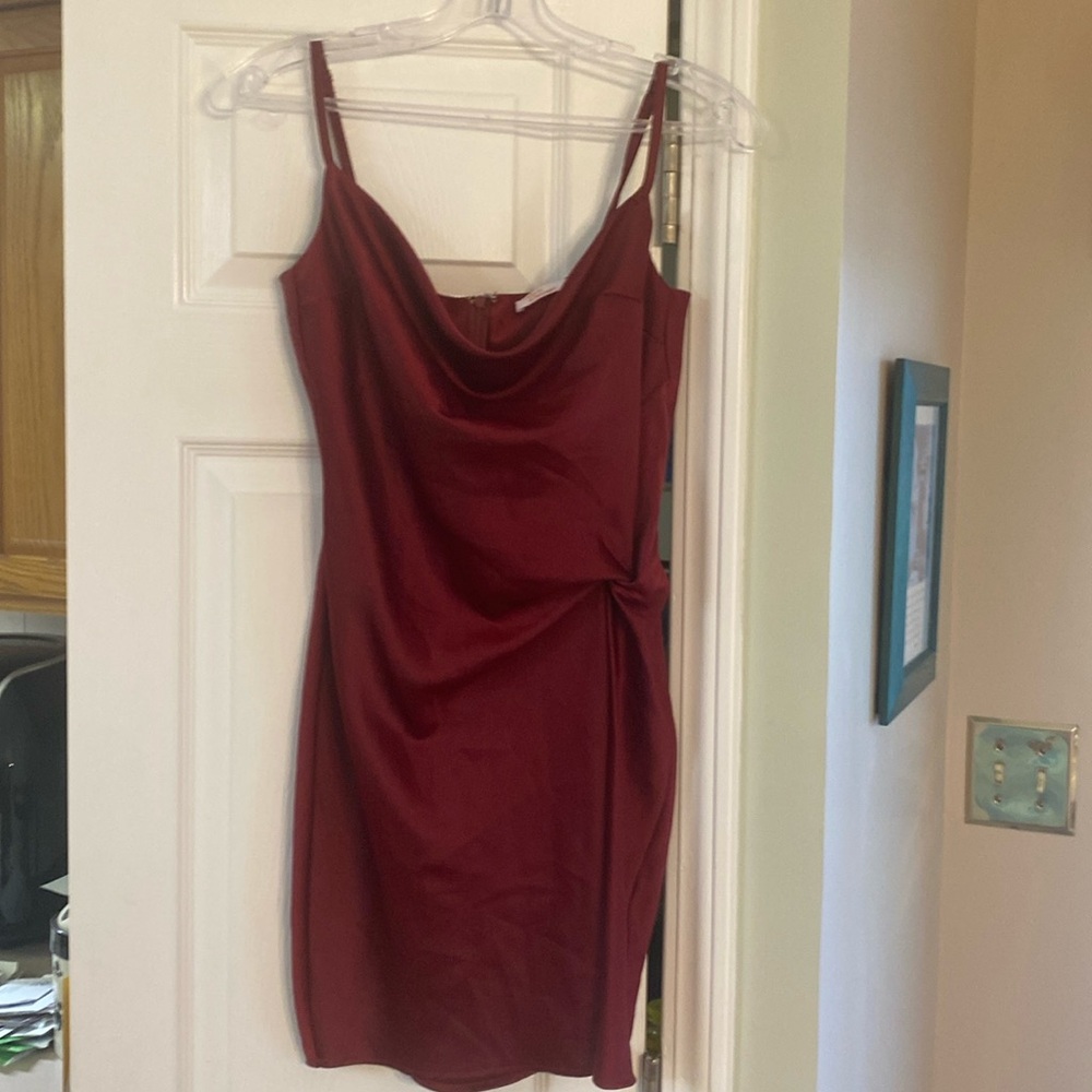 Cashmere and Champagne, size a small burgundy dress